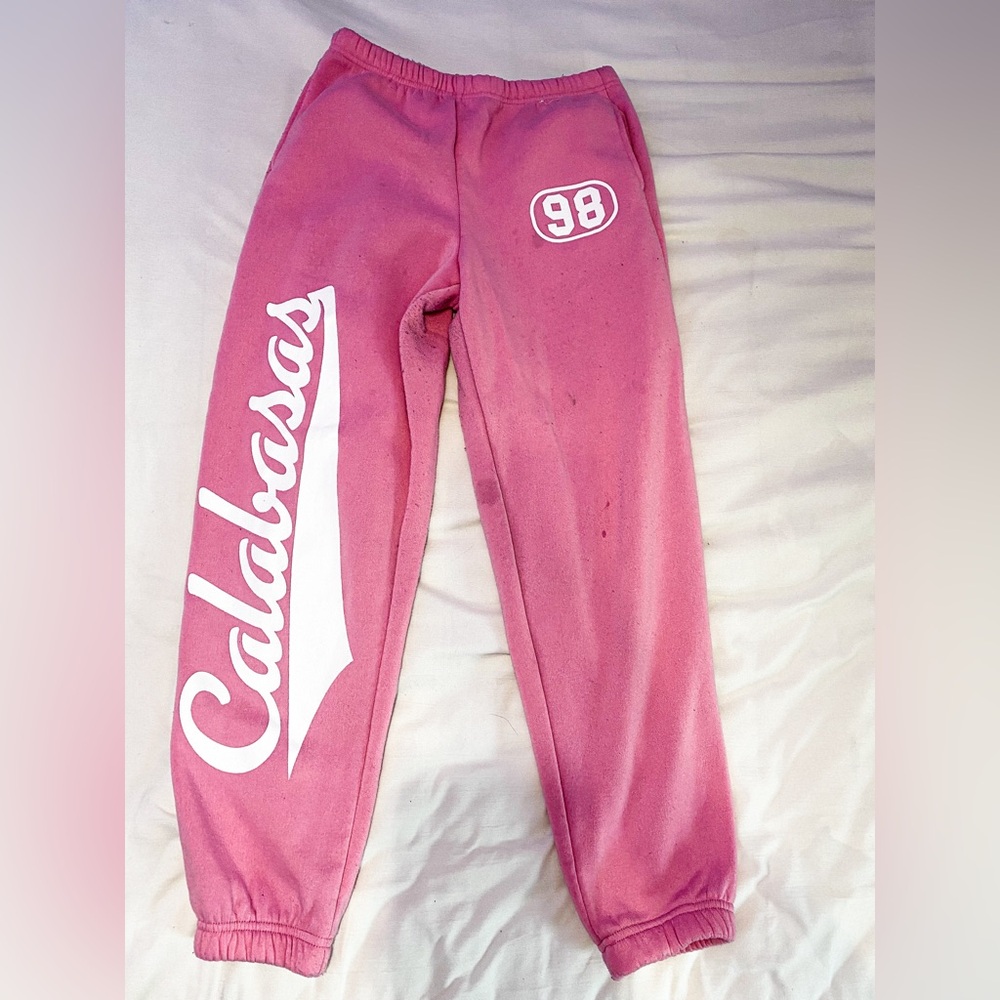 Pink sweatpants